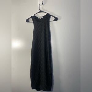 Brand new with tags! Almost Famous Black Textured MIDI dress cutout back